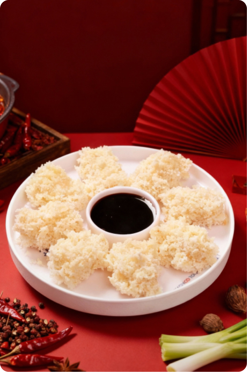 雪花红糖糍粑